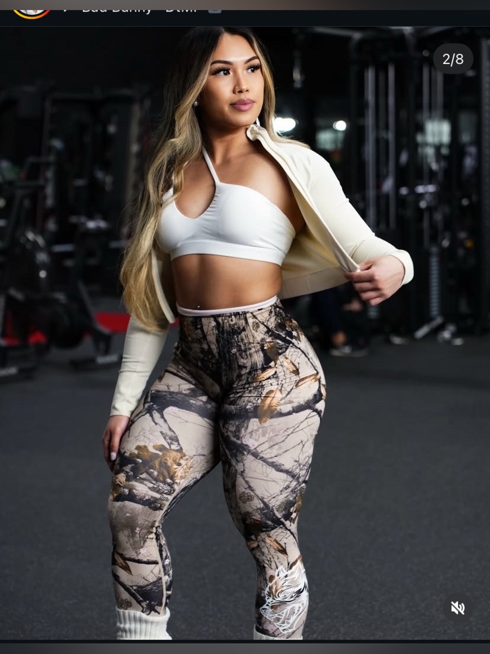Darc Sport Brown and Black Camouflage Leggings